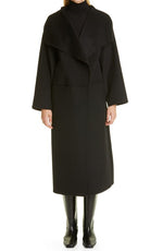 Totême Annecy Wool Cashmere Coat - Black