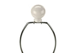 Contemporary 33"h Table Lamp with Ivory Shade and Cream Ceramic Base