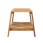 2-Piece Outdoor Teak Acacia Wood Conversation Set