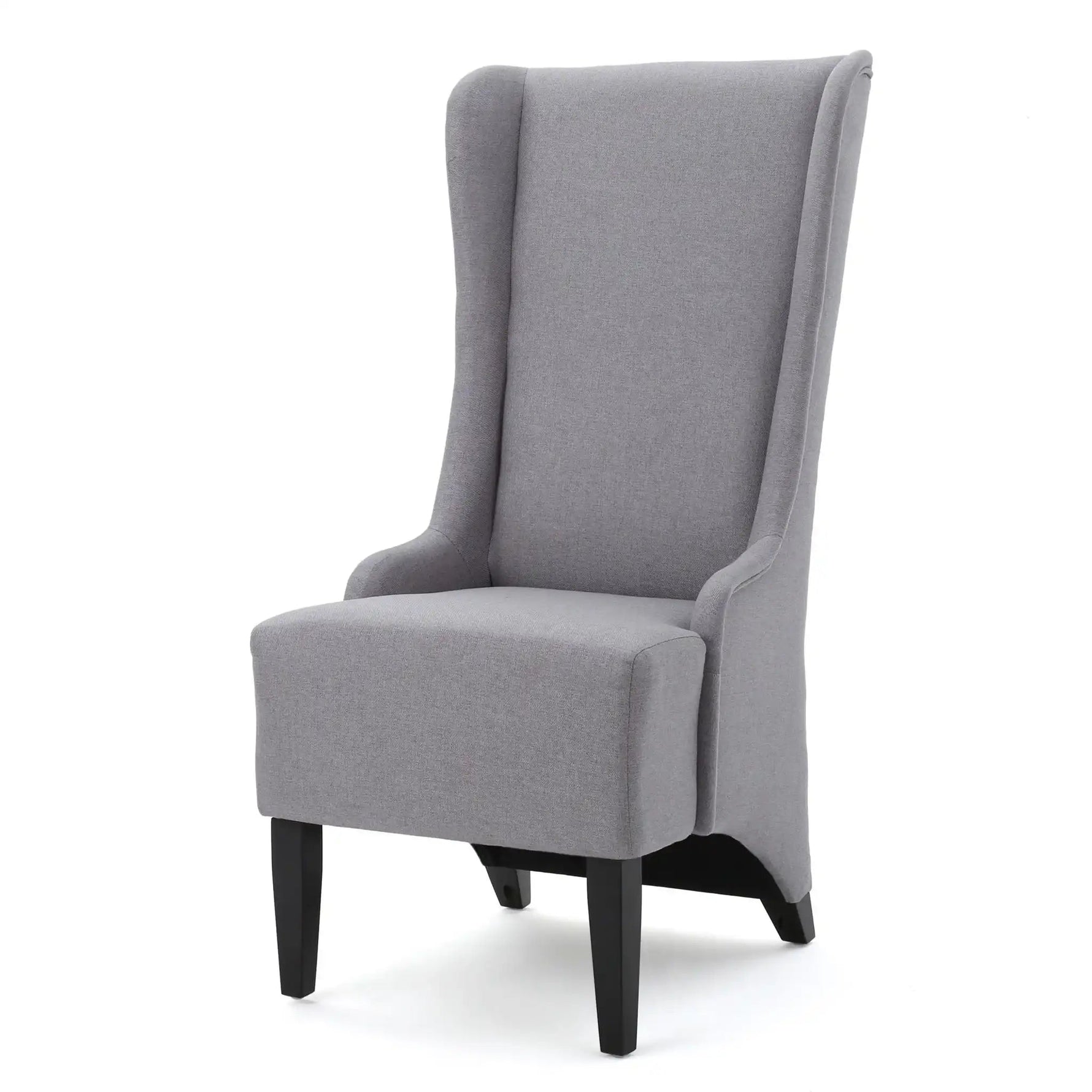 Alight Upholstered Dining Chair With High Back And Birch Wood Legs (Set of 2)