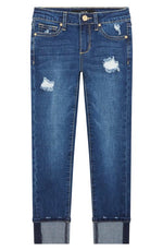 Joe's Kids' The Olivia Distressed Skinny Jeans in Faded Night, Size 14