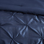 7 Piece Tufted Comforter Set Navy California King