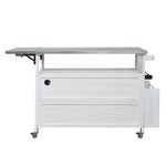 Foldable Outdoor Kitchen Island Patio Cart with Storage