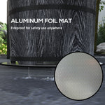 Smokeless Fire Pit with Fireproof Mat, 20' Barrel Style Portable Wood Burning Firepit