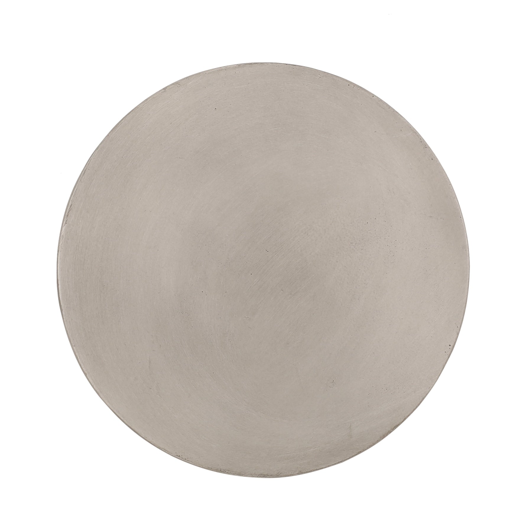 Outdoor Lightweight Concrete Side Table, Light Gray