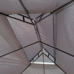 13 x 10 Ft Patio Gazebo Tent with Ventilated Double Roof and Mosquito Net
