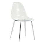 Modern Minimalist Transparent Dining Chair - 6-Piece Set