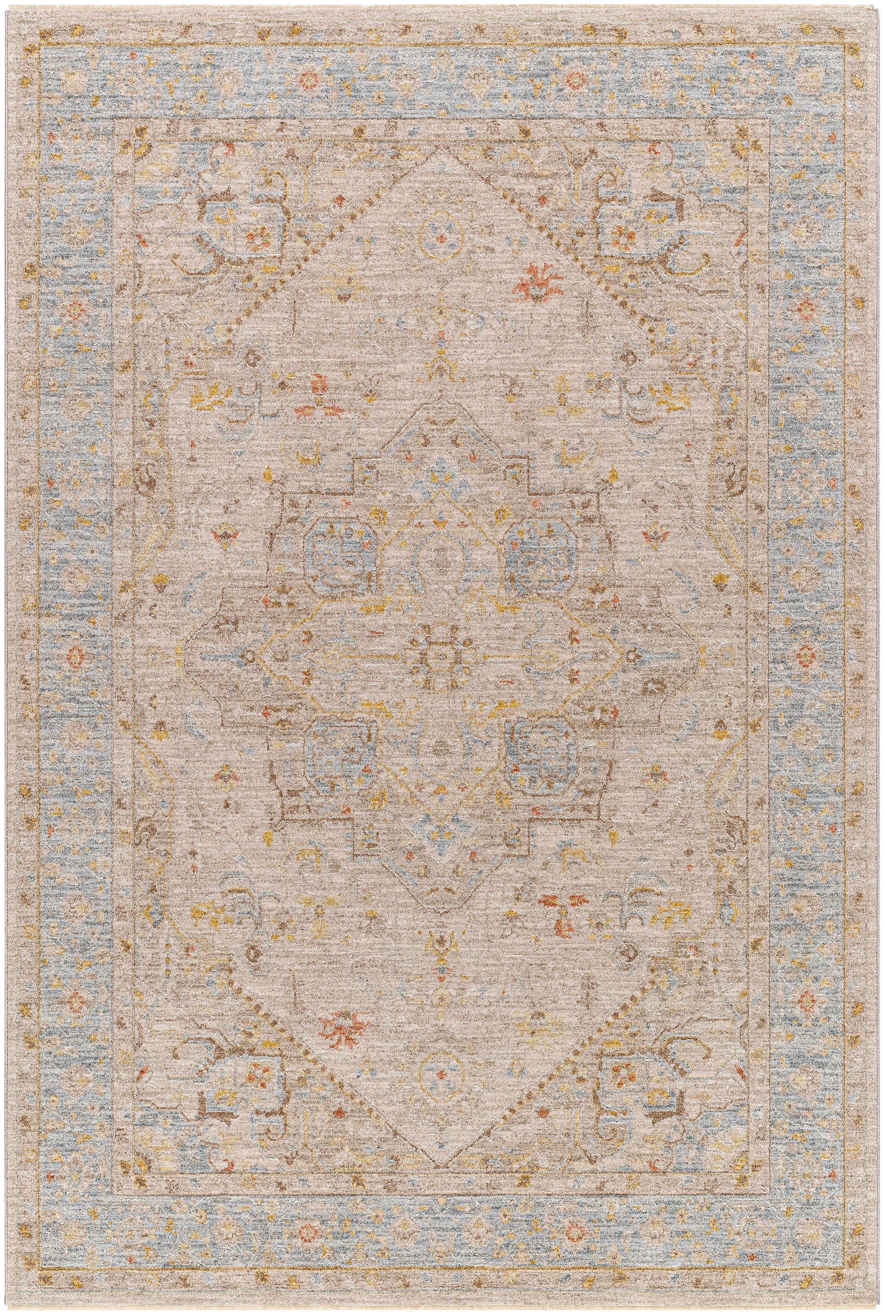 Ehan Cream Thick Luxe Oushak Rug