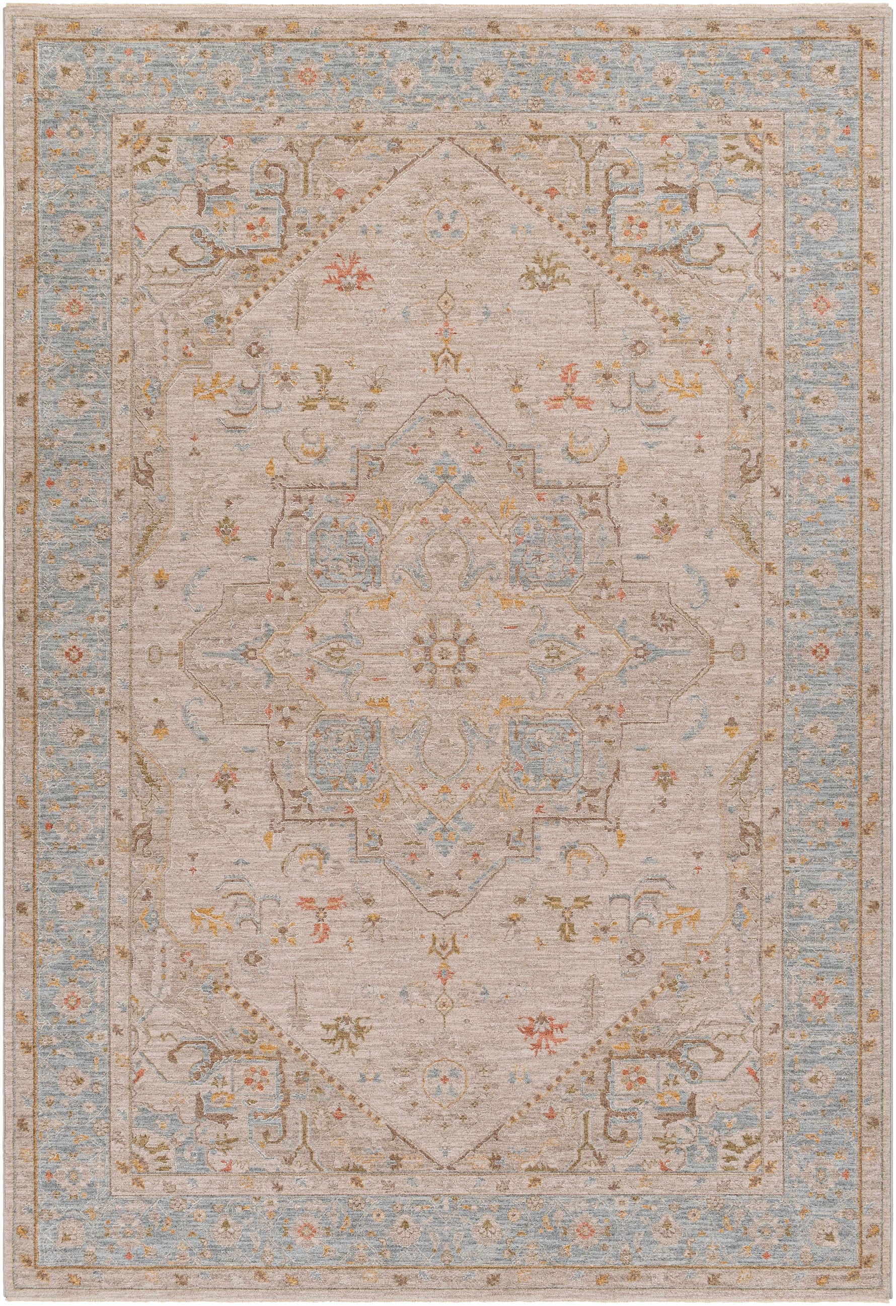 Ehan Cream Thick Luxe Oushak Rug