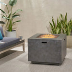 Outdoor Patio Gas Burning Fire Pit Table 50,000 BTU, Square