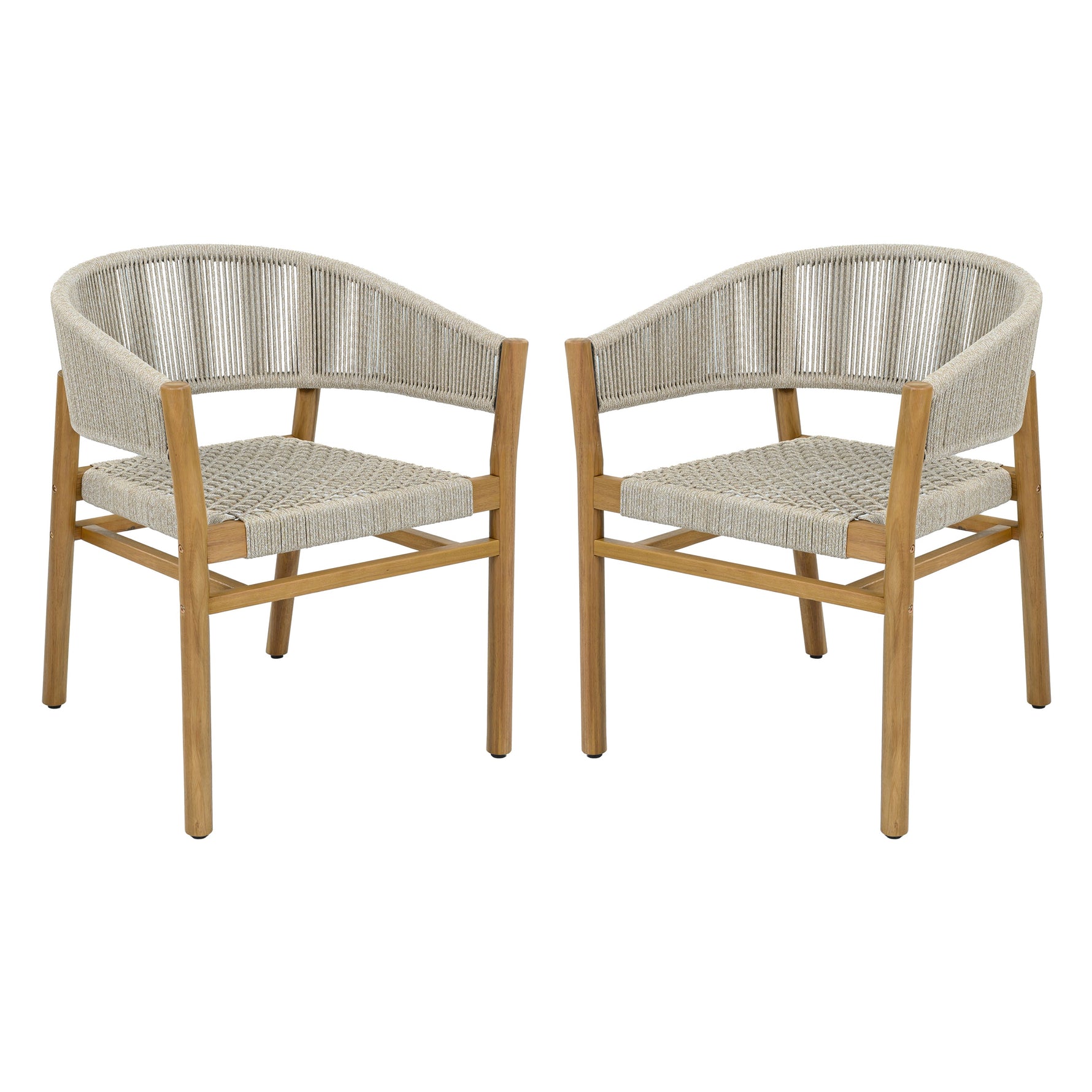 Outdoor Accent Chair Set 2 Person Seating Group