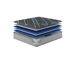 Restonic comfort care 14' hybrid mattress, individual pocketed coil mattress , medium comfort