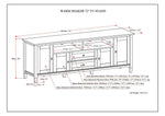 Warm Shaker 72" TV Media Stand - Russet Brown