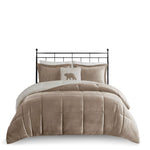 King Plush to Sherpa Down Alternative Comforter Set