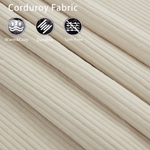 Modular Sofa 6-Piece Set in Beige Corduroy by GigaTech