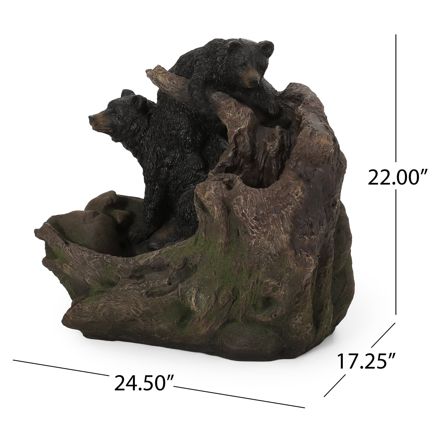 22" High Datona Outdoor Floor Fountain with Light