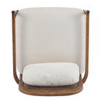 Elliston Rattan Backrest Solid Wood Accent Chair with Cushions - Set of 2
