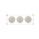 3 Mirror Piece Wall Mirror in Rectangular Frame