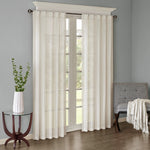 Solid Crushed Curtain Panel Pair (2 Pcs Window Panels)