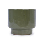 3 Pieces Ceramic Flowerpot Set - Antique Light Green