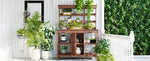 TOPMAX 66" Large Outdoor Farmhouse Wooden Potting Bench Table