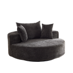 55'' Chenille Foam Single Swivel Chair