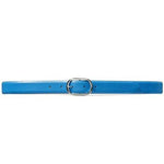 Lauren Ralph Lauren Whitby Center Bar Buckle Belt Cyan Blue Large