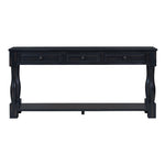 TREXM 63" Long Console Table with Drawers and Shelf