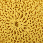 Bordeaux Knitted Cotton Round Pouf Ottoman