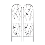 2 Pack Metal Garden Trellis 71" x 19.7" Rustproof Trellis for Climbing Plants
