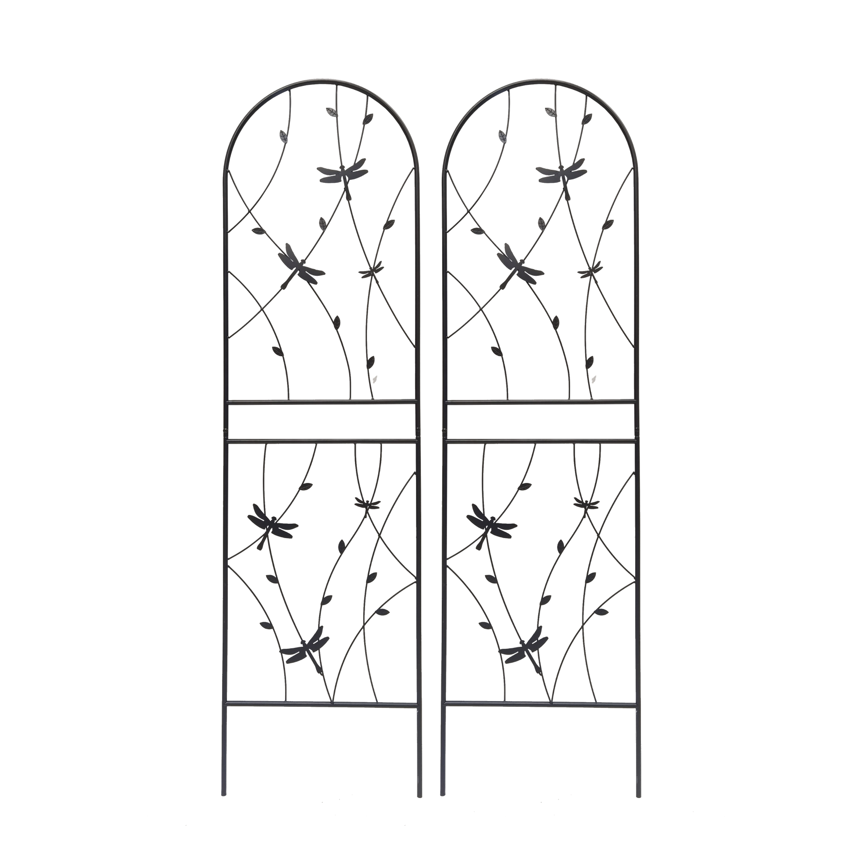2 Pack Metal Garden Trellis 71" x 19.7" Rustproof Trellis for Climbing Plants