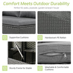 Tomax 5-Piece Outdoor Patio Rattan Sofa Set