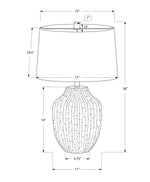 Lighting, Table Lamp, Ceramic, Transitional - Cream