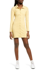 PacSun x KENDALL + KYLIE Long Sleeve Minidress in Dried Moss, Size Medium