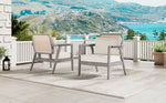 (Set of 2) Outdoor Acacia Wood Patio Club Chairs with Cushions