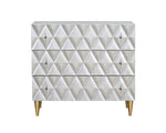 Anson Console Cabinet - Silver / Champagne