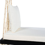 Patio Wooden Swing Chair Hanging Porch Swing Bench