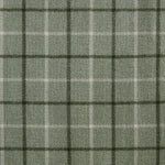 Plaid Rod Pocket and Back Tab Curtain Panel with Fleece Lining Green 50x84