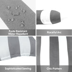 2 Pack Outdoor Throw Pillows (18x18 Inch)