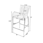 Fabric Counter Height Bar Stools (Set of 2)