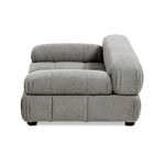 Marcel Upholstered Modern Pet Bed, Small to Medium Dog or Cat Uptown Gray Performance Velvet