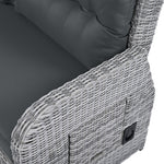 Outdoor Furniture Set Patio Rattan with Recliners and Tables