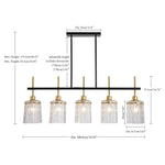 Modern Farmhouse 5-Light Dining Room Chandelier