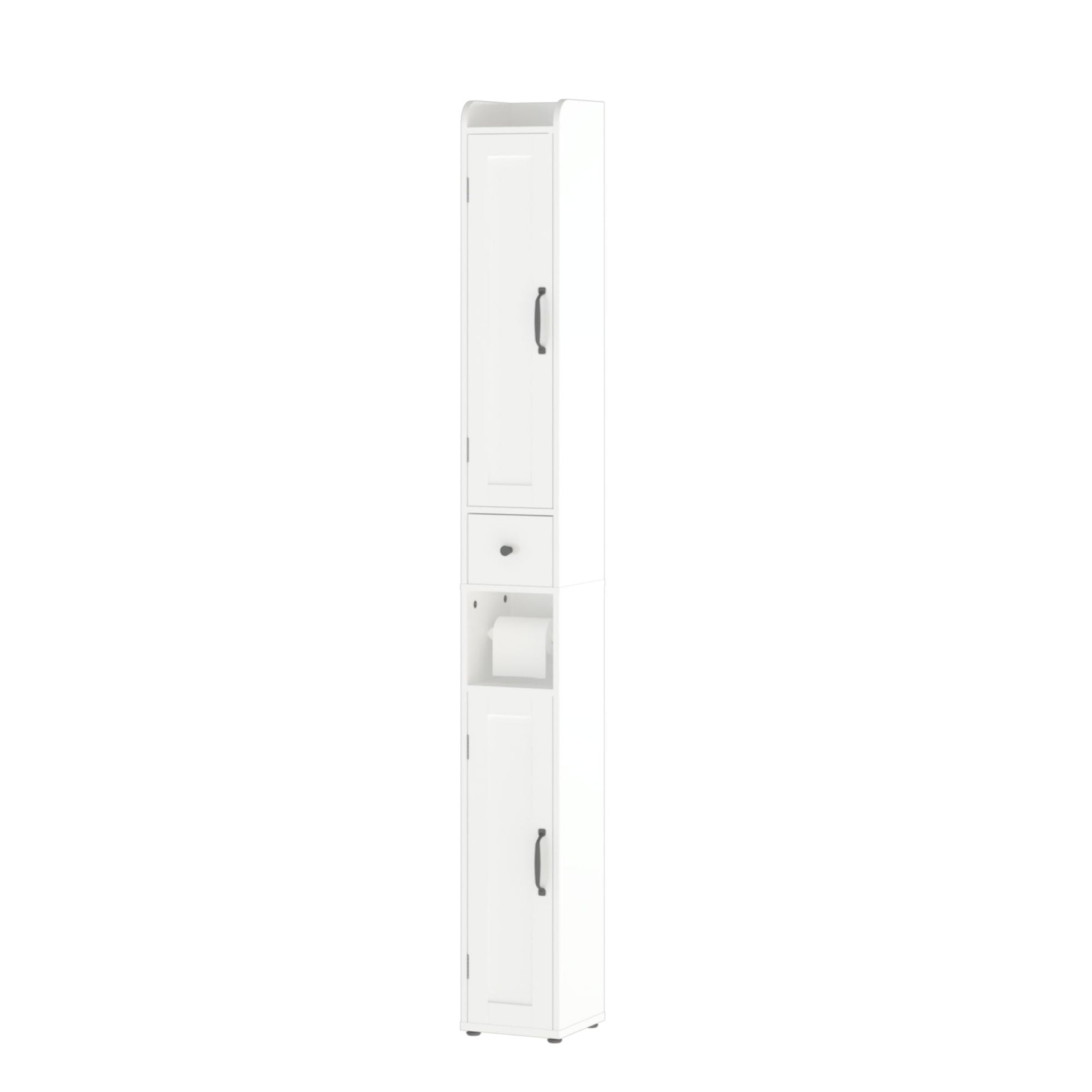 Slim Tall Bathroom Storage Cabinet With Adjustable Shelves