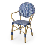 Outdoor PE Rattan and Aluminum 3 Piece French Bistro Set
