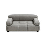 Marcel Upholstered Modern Pet Bed, Small to Medium Dog or Cat Uptown Gray Performance Velvet