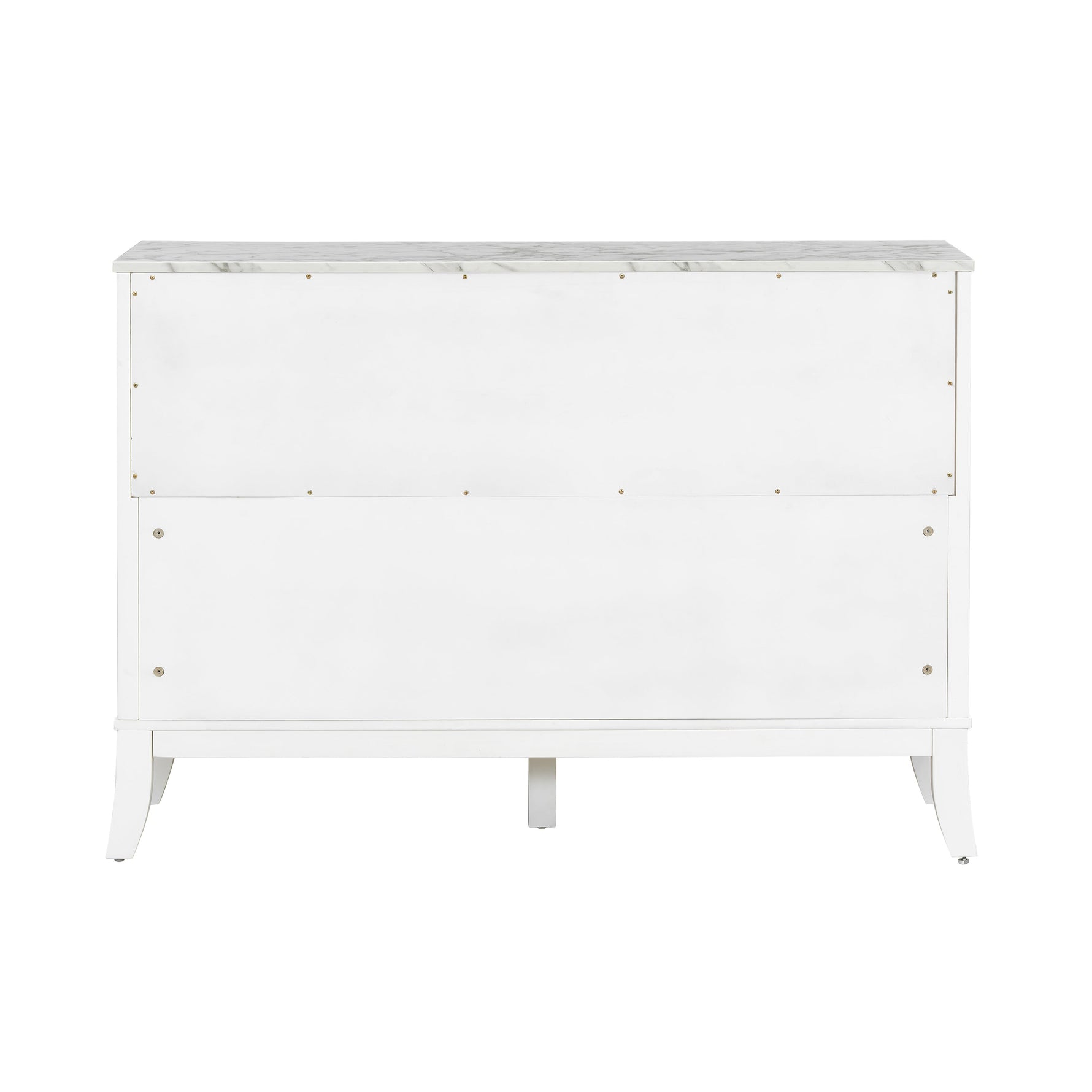 Storage Cabinet 3 Doors Stylish Style White