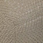 Semi Rounded Pouf Cable Knitted Perfect Seating