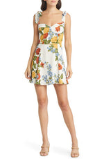 Reformation Niara Floral Minidress in Formosa, Size 4