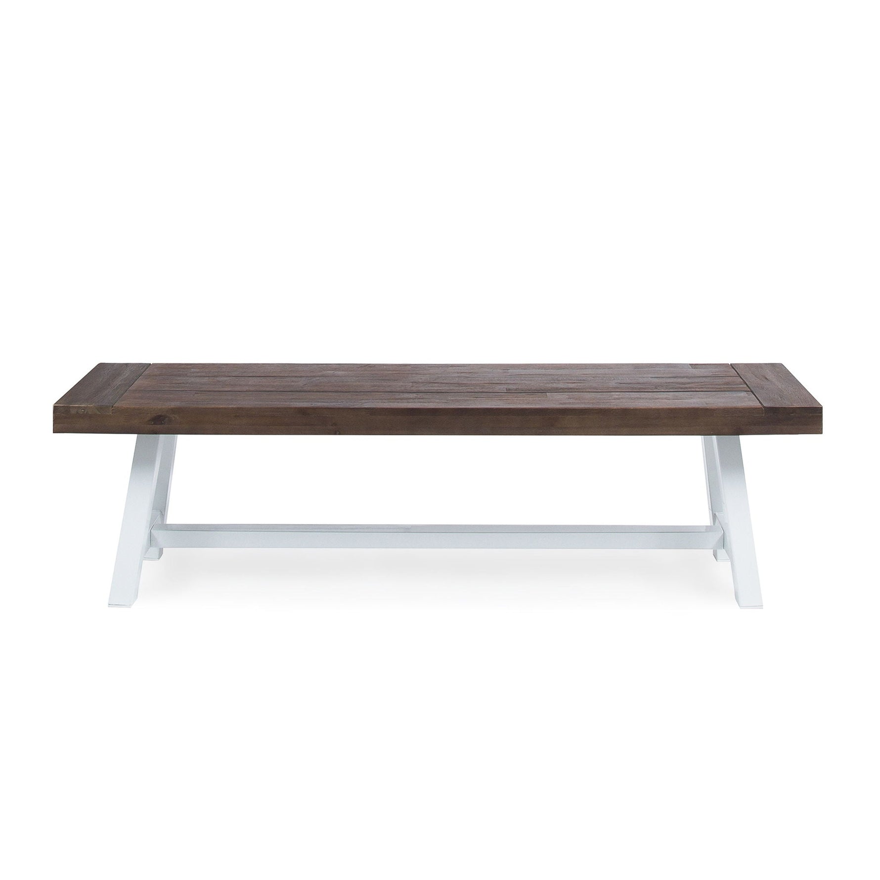 Tranquilizer Outdoor Acacia Wood Bench With Slat Panel Design